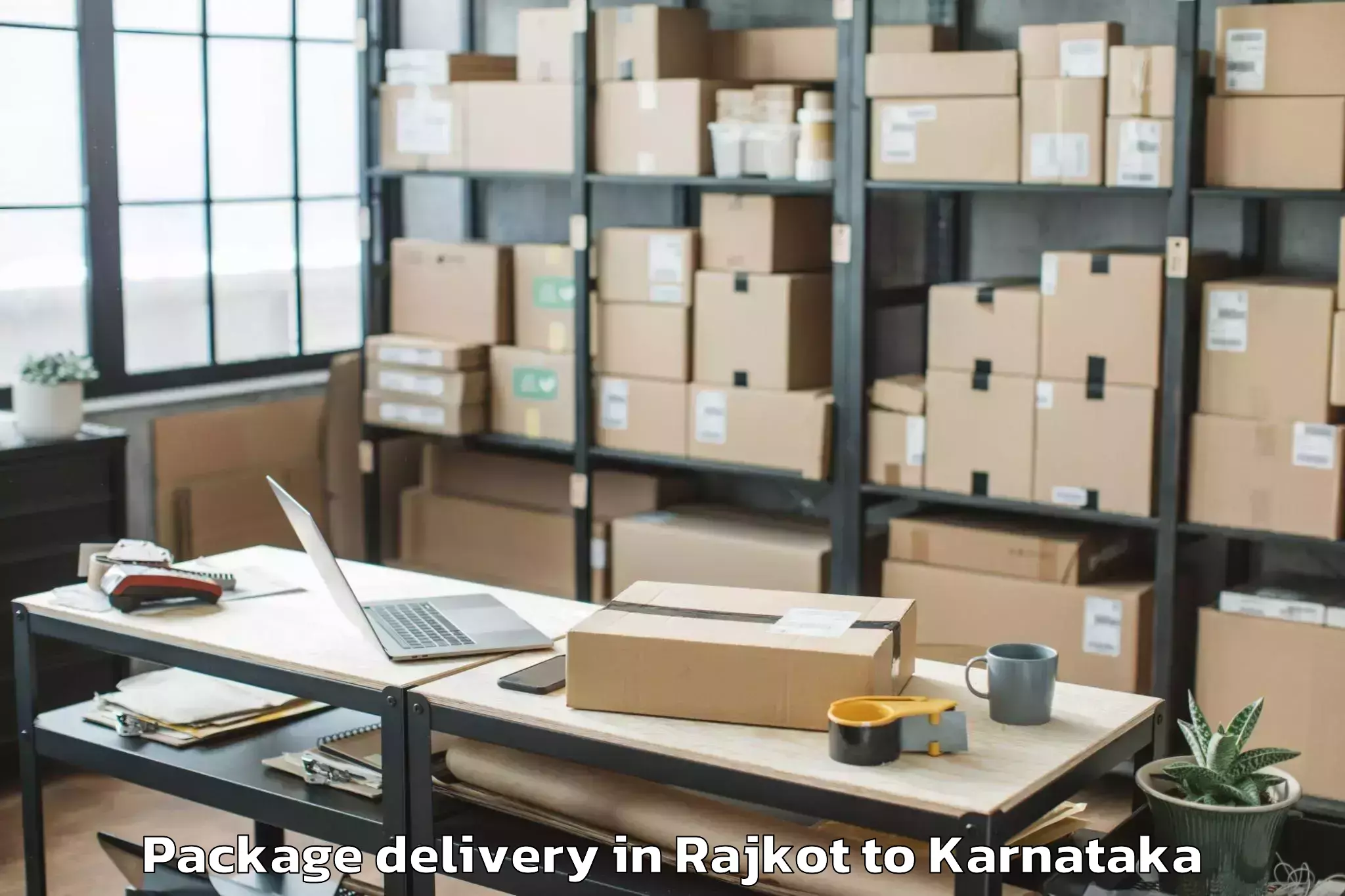 Hassle-Free Rajkot to Kadur Package Delivery